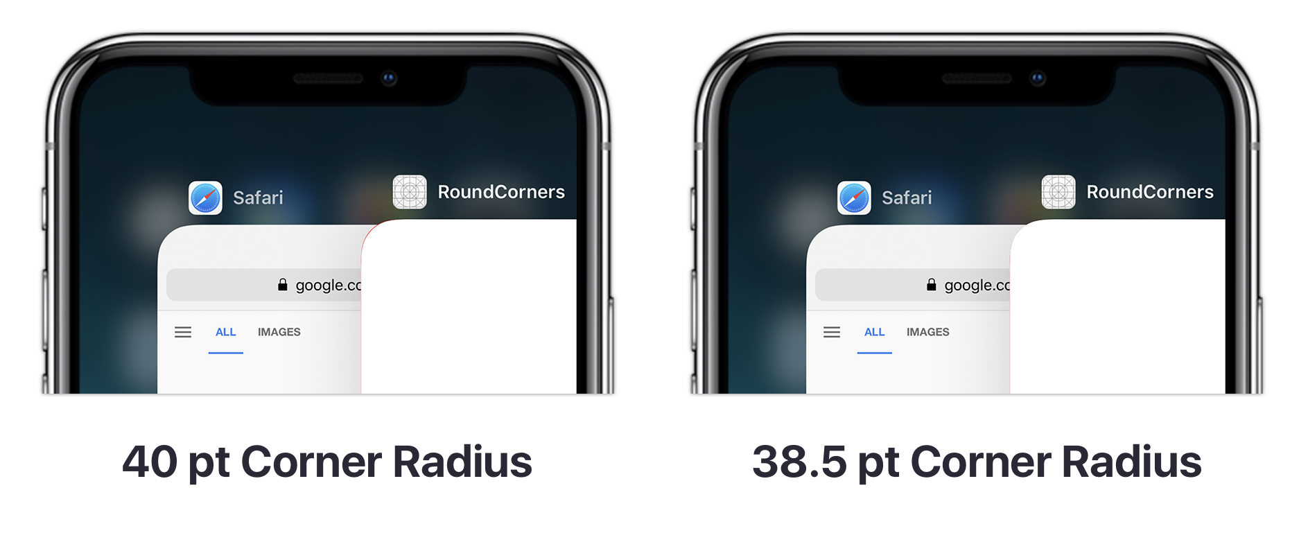 set border radius for one corner ios